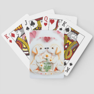 Puppy Love  Playing Cards