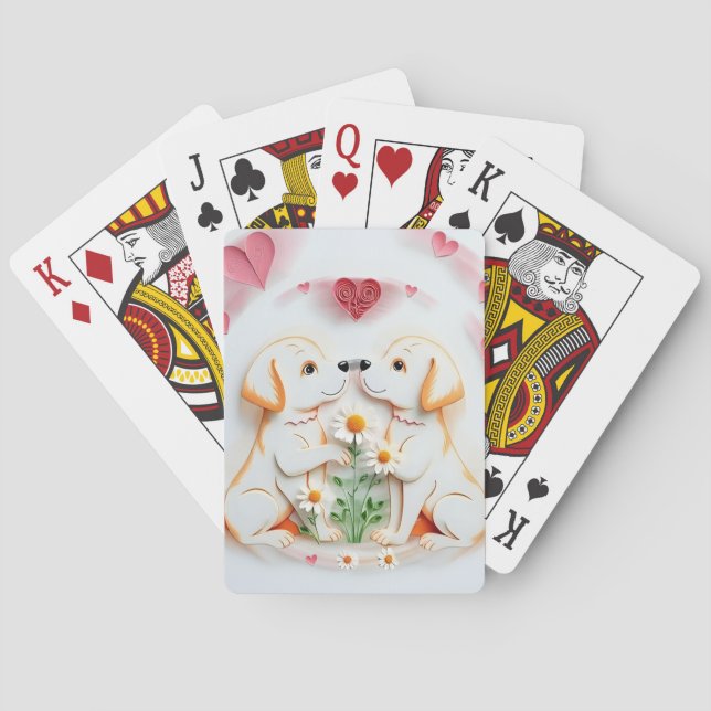 Puppy Love  Playing Cards (Back)