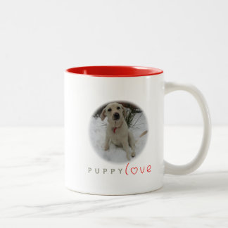 Puppy Love Two-Tone Coffee Mug