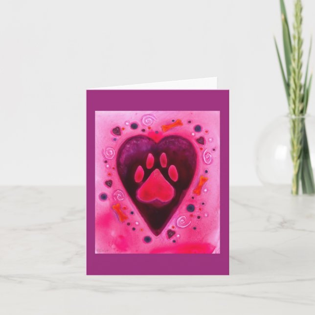 "Puppy Love" Valentine's Card (Front)