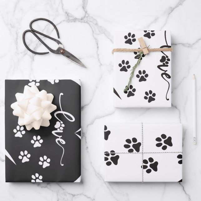 PUPPY LOVER WRAPPING PAPER SHEET (Front)