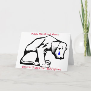 Puppy Mills Breed Misery Card