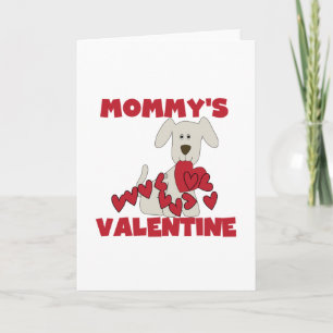 Puppy Mommy's Valentine T-shirts and Gifts Holiday Card