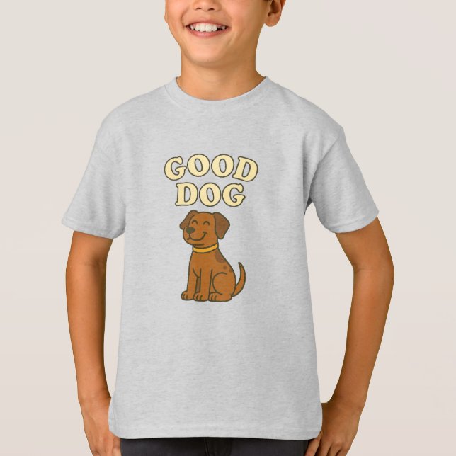Puppy Pal Adventure Tee – Kids’ Cartoon Dog T-Shir (Front)