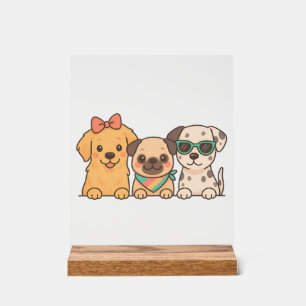 Puppy Pals � Trio de chiens mignons dans un style