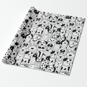 Puppy Pattern Wrapping Paper