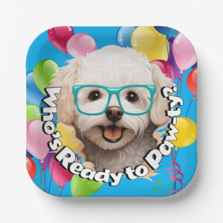 Puppy Paw-ty Plate | Blue Balloon Party