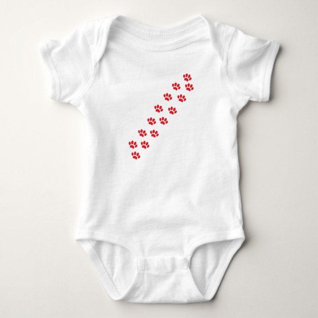 Puppy Paws Baby Bodysuit (Front)