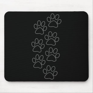 Puppy Paws Dog Prints Dad Pup Mom Good Boy New Res Mouse Pad