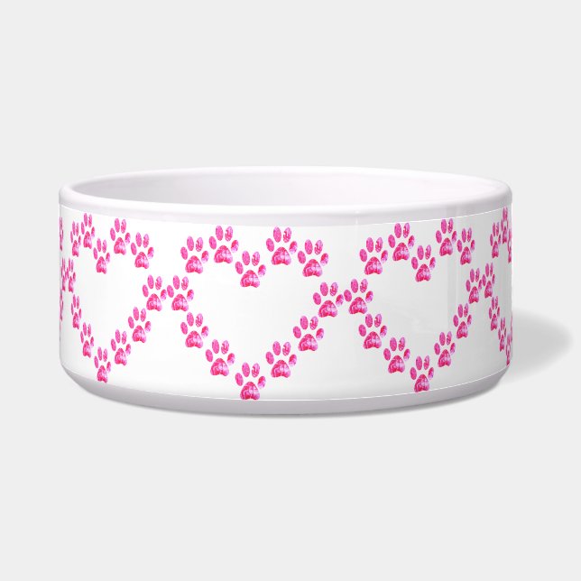 Puppy paws dog prints dad pup mom good boy rescue (Front)