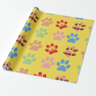 Puppy Paws Wrapping Paper