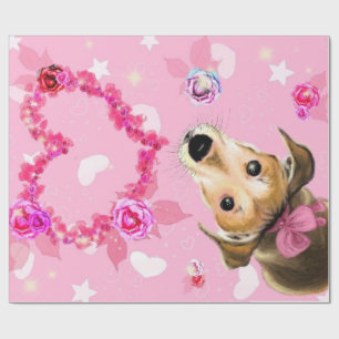 Puppy Pet Wrapping Paper Gift
