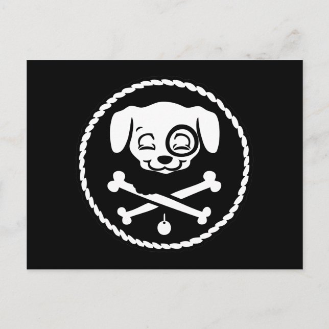 Puppy Pirate Postcard (Front)