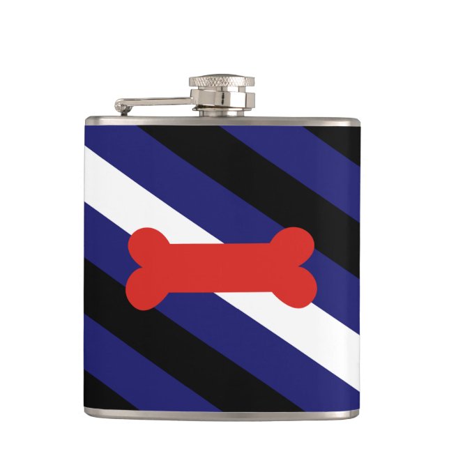 PUPPY PLAY PRIDE DIAGONAL HIP FLASK (Front)
