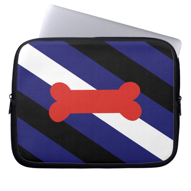 PUPPY PLAY PRIDE DIAGONAL LAPTOP SLEEVE (Front)
