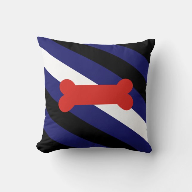 PUPPY PLAY PRIDE DIAGONAL THROW PILLOW (Front)