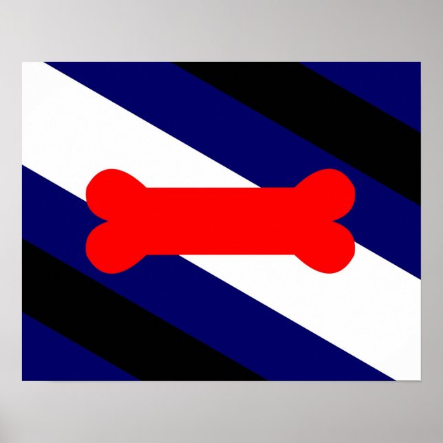Puppy Play Pride Flag 20" x 16", Poster (Front)