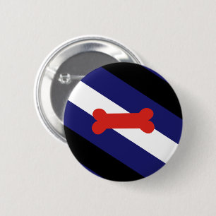 Puppy Play Pride Flag 2 Inch Round Button