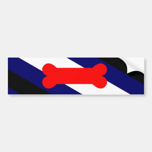Puppy Play Pride Flag Bumper Sticker