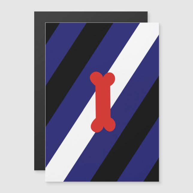 Puppy Play Pride Flag Magnetic Invitation (Front/Back)