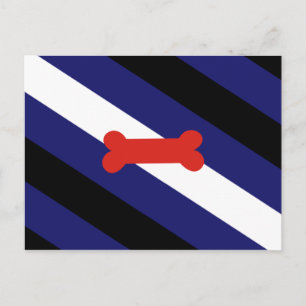 Puppy Play Pride Flag Postcard