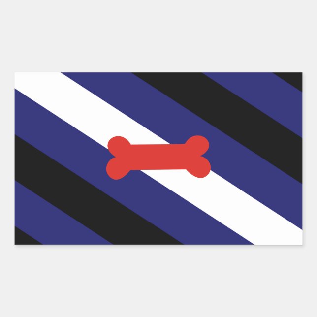 Puppy Play Pride Flag Sticker (Front)