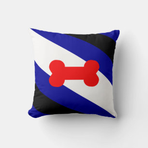 Puppy Play Pride Flag Throw Pillow