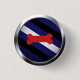 PUPPY PLAY PRIDE MEDALLION 1 INCH ROUND BUTTON