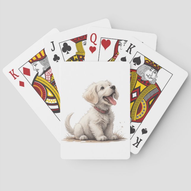 puppy playing cards (Back)