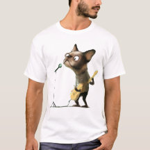 puppy playing guitar 