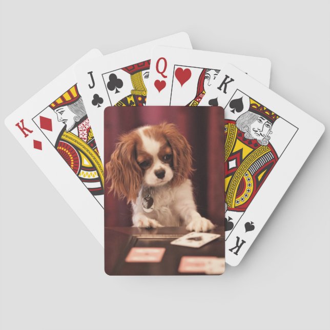 Puppy Plays Cards (Back)