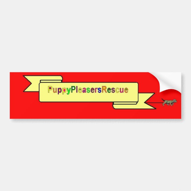 PUPPY PLEASERS RESCUE LOGO STICKER (Front)