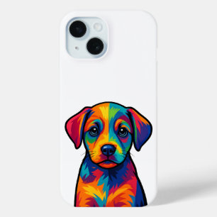 puppy popart iPhone 15 case