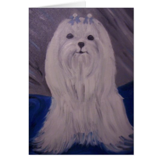 puppy portrait card
