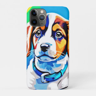 Puppy Portrait: Colourful Pup iPhone 11 Pro Case