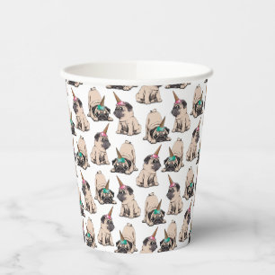 Puppy Pugs   Aspiring Unicorn Pattern Paper Cups