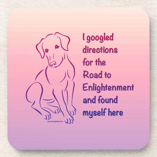Puppy Road to Enlightenment Coaster (Front)