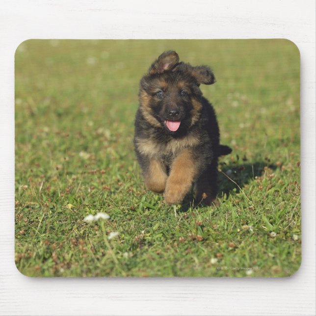 Puppy Running Mouse Pad (Front)