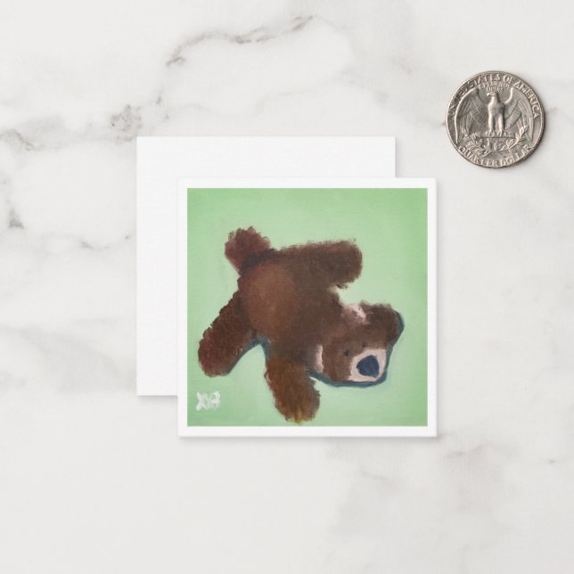Puppy’s Plush Toy Card (Front/Back In Situ)