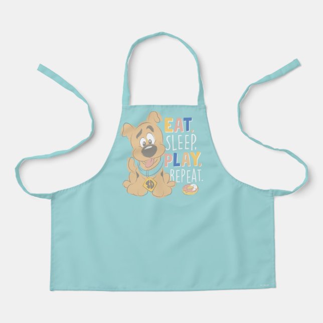 Puppy Scooby-Doo "Eat, Sleep, Play, Repeat" Apron (Front)