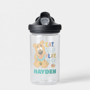 Puppy Scooby-Doo "Eat, Sleep, Play, Repeat" Water Bottle