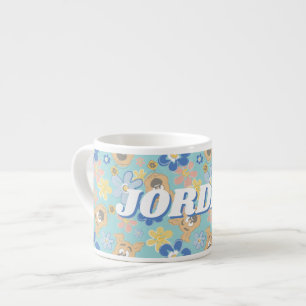 Puppy Scooby-Doo Flower Pattern Espresso Cup