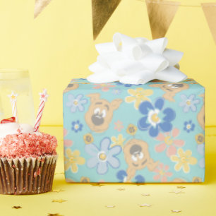 Puppy Scooby-Doo Flower Pattern Wrapping Paper