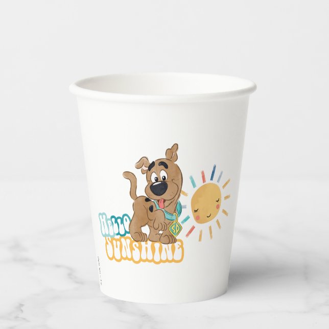Puppy Scooby-Doo "Hello Sunshine" Paper Cups (Front)