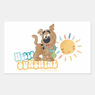 Puppy Scooby-Doo "Hello Sunshine" Sticker