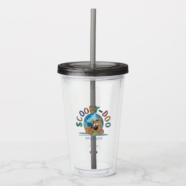 Puppy Scooby-Doo "One Groovy Pup" Acrylic Tumbler (Front)