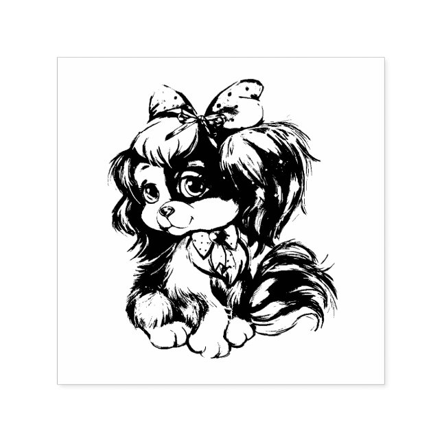 Puppy Self-inking Stamp (Design)