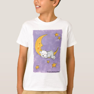Puppy sleeping on the moon T-Shirt