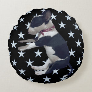 PUPPY SLEEPING ROUND PILLOW