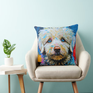 Puppy  throw pillow